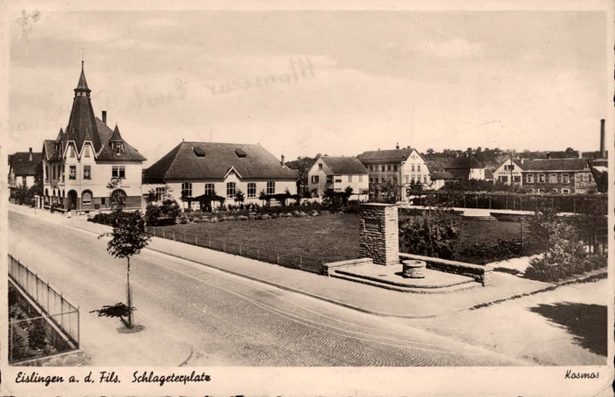 Eislingen (Fils). Schlageterplatz, um 1930