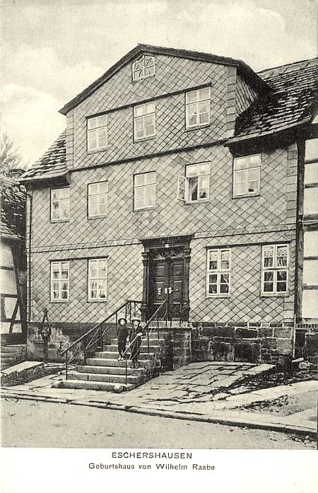 Eschershausen. Geburtshaus von Dichter Wilhelm Raabe