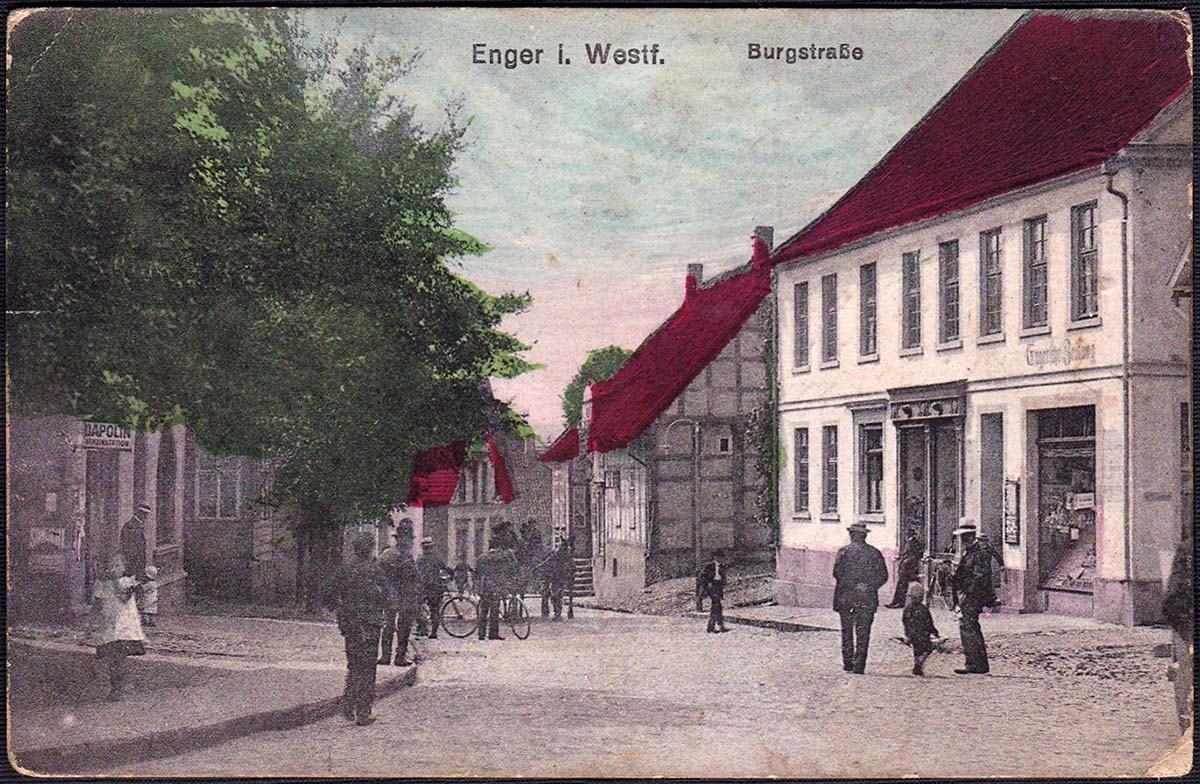 Enger. Burgstraße, 1918