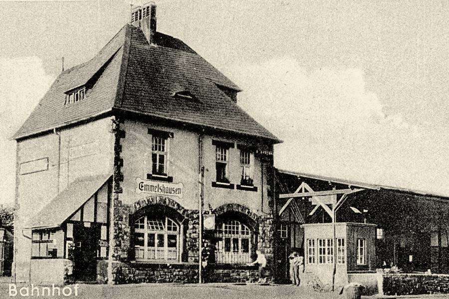 Emmelshausen. Bahnhof um 1950