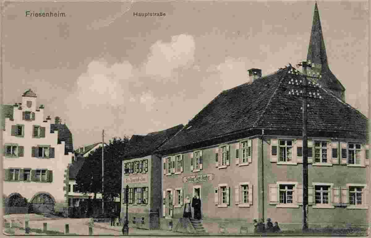 Friesenheim (Ortenaukreis). Hauptstraße, 1910