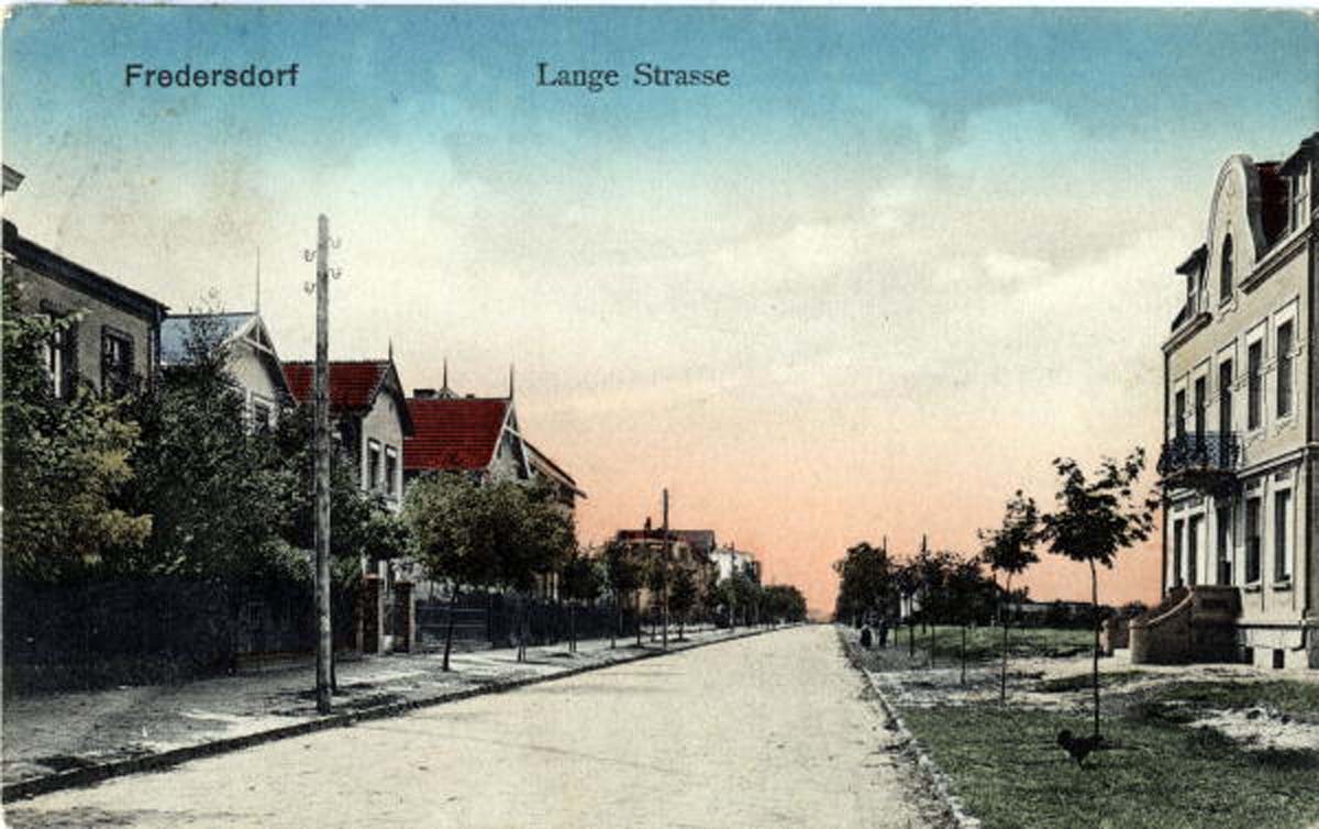 Fredersdorf-Vogelsdorf. Fredersdorf Nord - Lange Straße, 1916