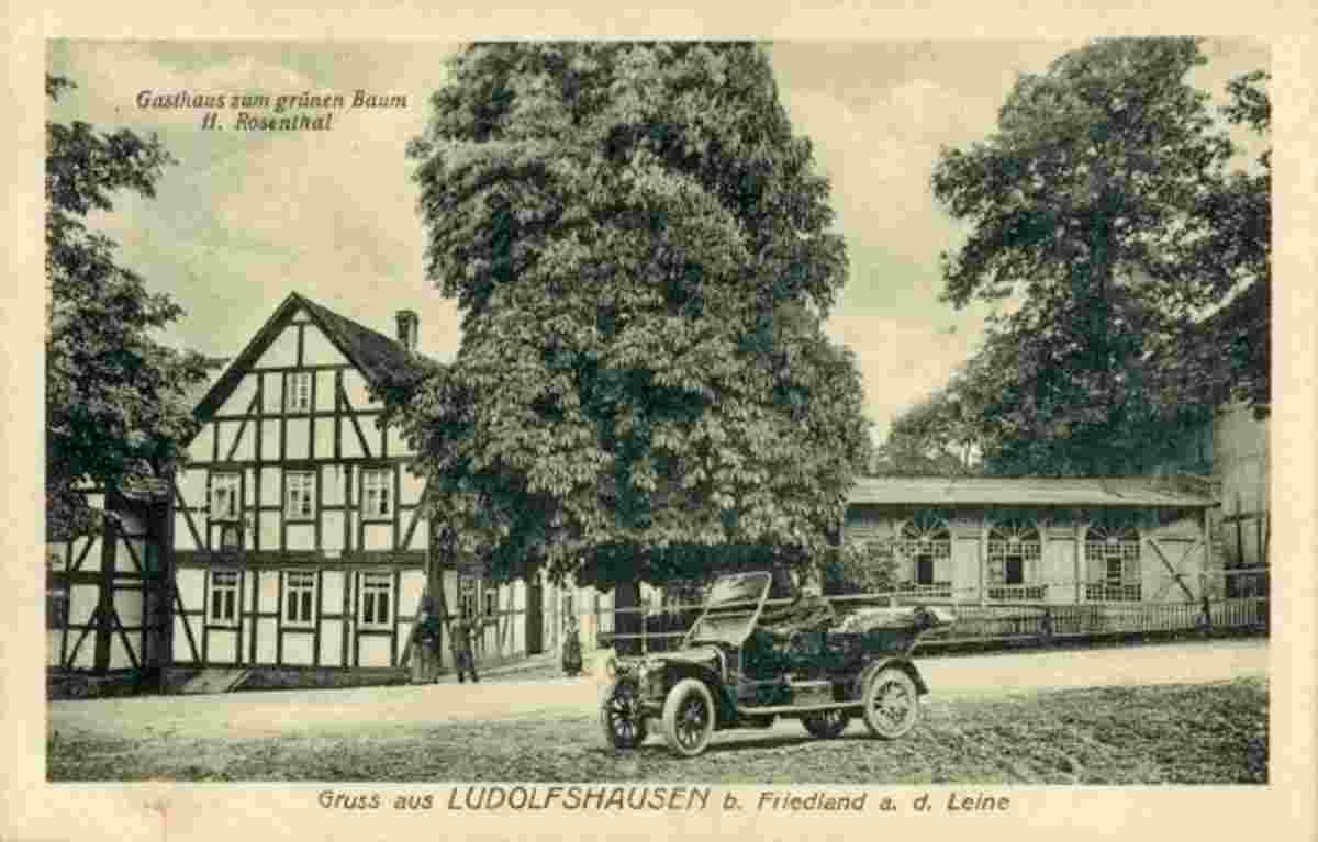Friedland. Ludolfshausen - Gasthaus zum grünen Baum, 1925