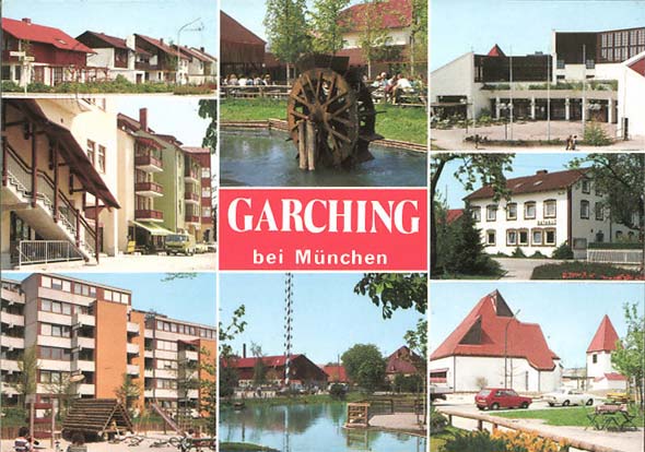 Garching bei München. Panorama der Stadt, 1984