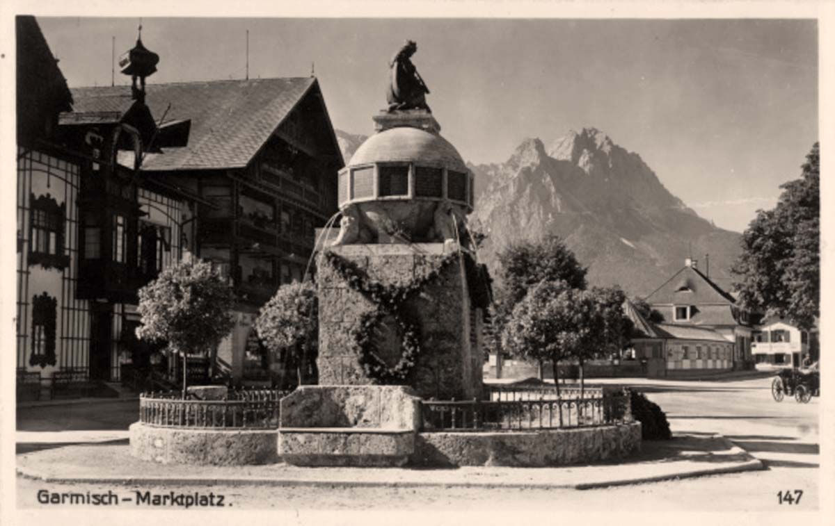 Garmisch-Partenkirchen. Marienplatz, 1922
