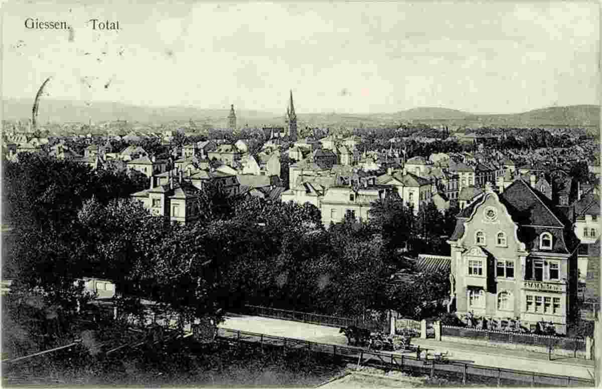 Gießen. Panorama der Stadt