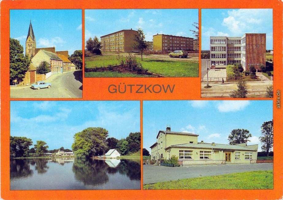 Gützkow. Panorama der Stadt