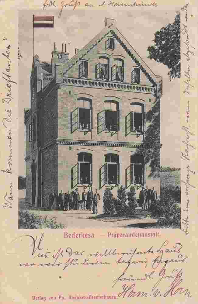 Geestland. Bederkesa - Präparandenanstalt, 1899