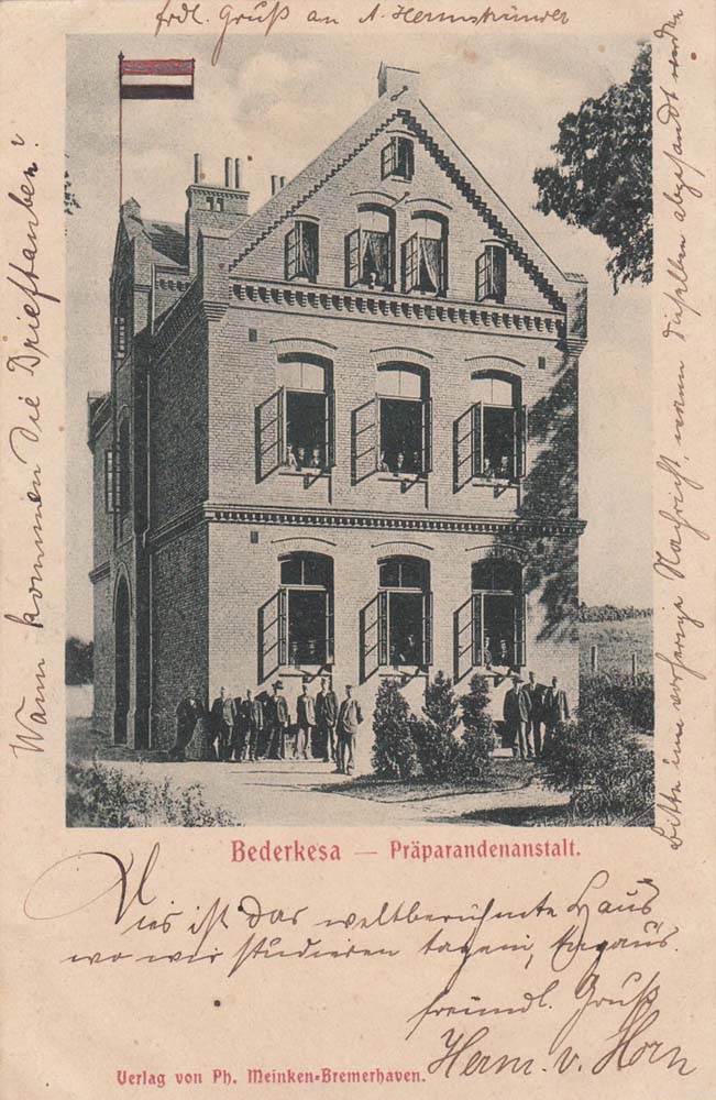 Geestland (Langen - Bad Bederkesa). Bederkesa - Präparandenanstalt, 1899