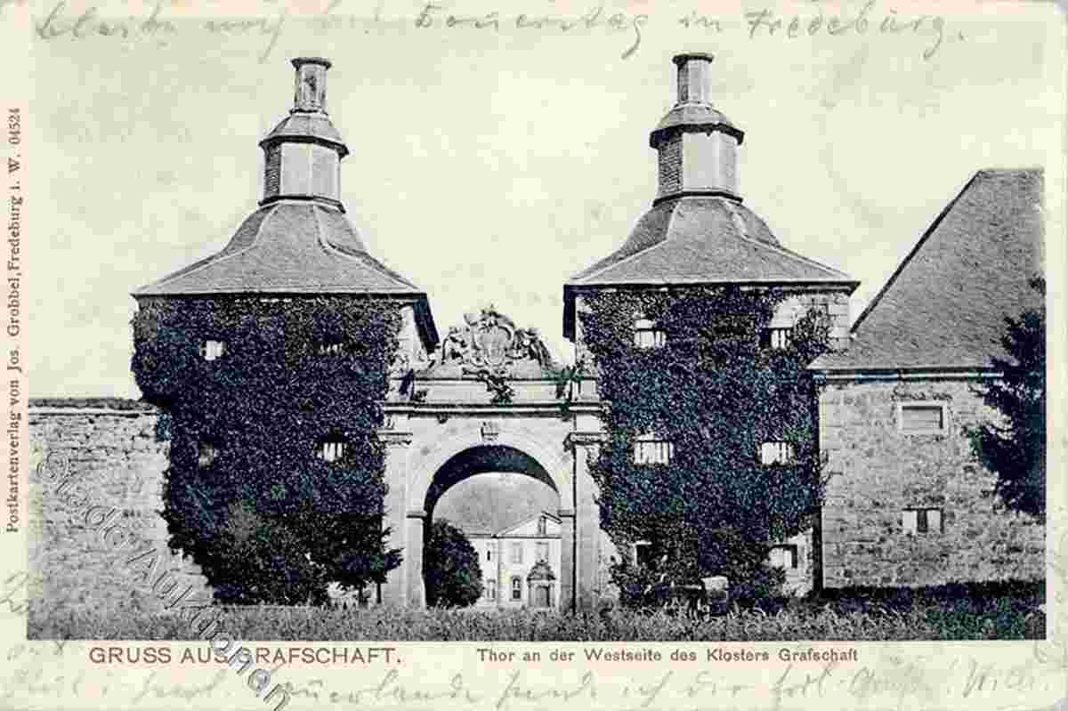 Grafschaft. Tor an der Westseite des Klosters Grafschaft, 1904