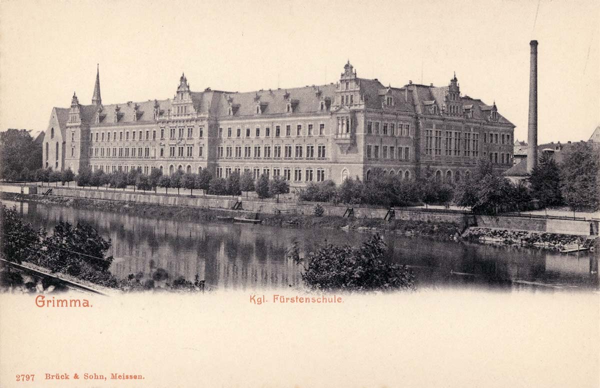 Grimma. Fürstenschule und Zwickauer Mulde, 1903