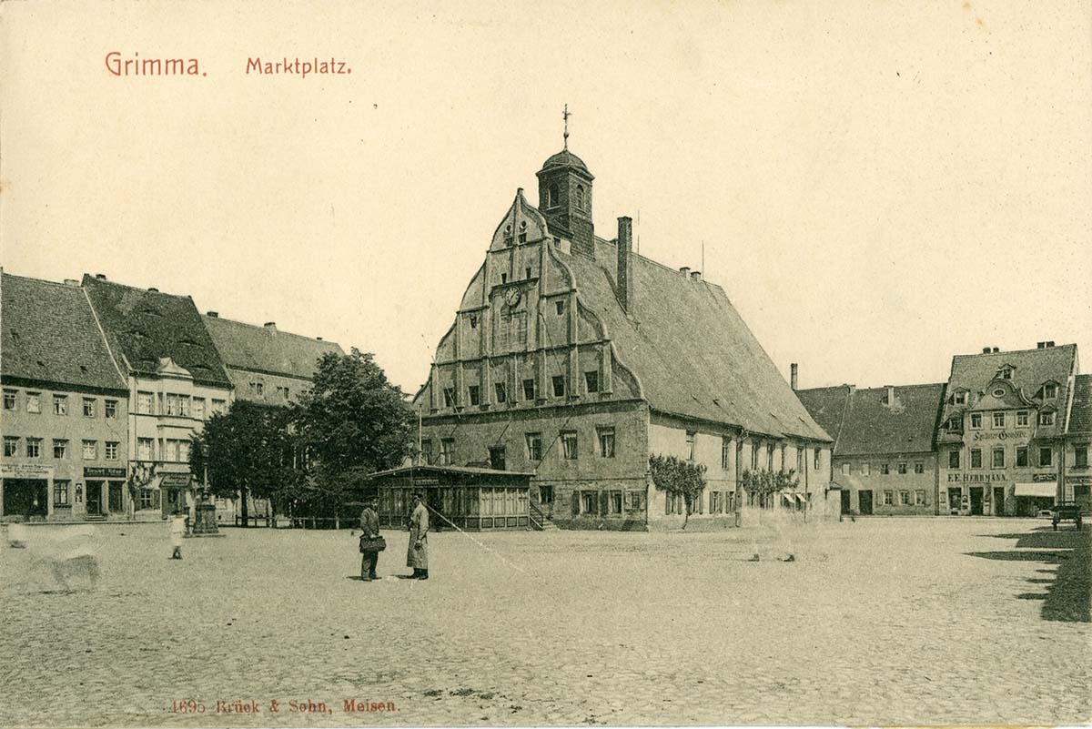 Grimma. Marktplatz, 1903