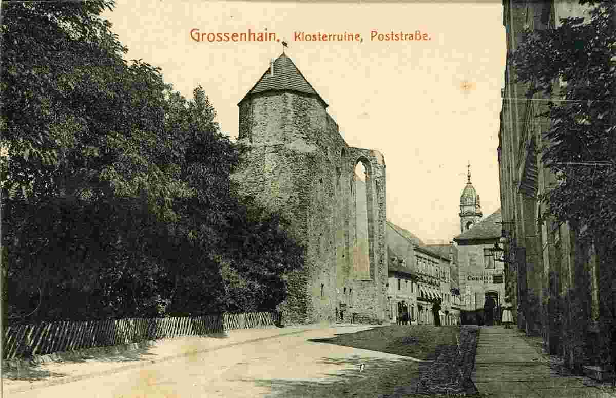 Großenhain. Klosterruine, Poststraße, 1898