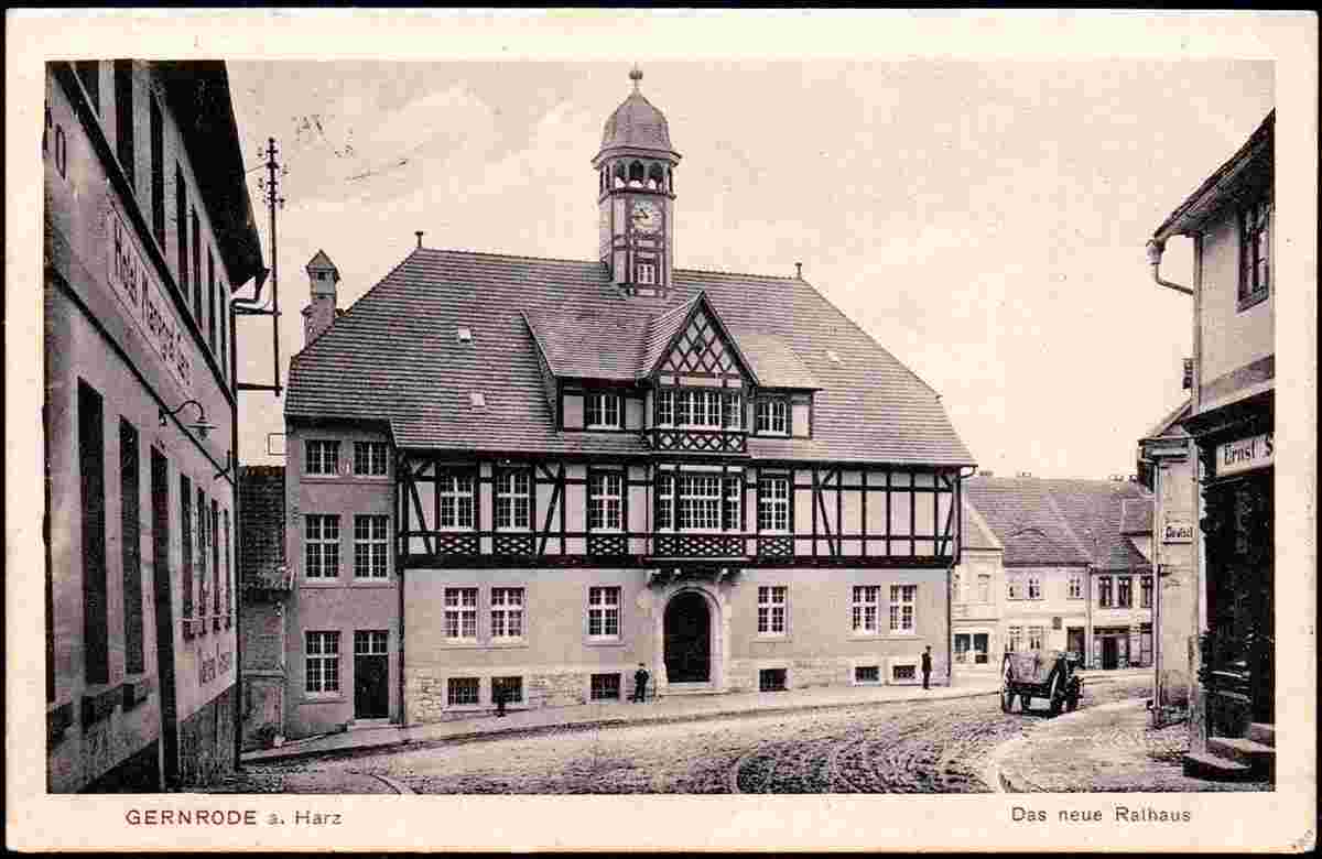 Gernrode. Neues Rathaus, 1915