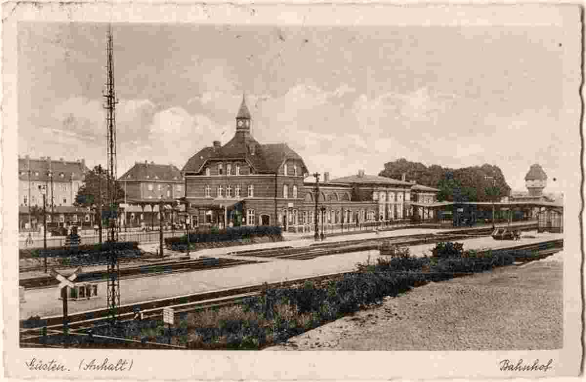 Güsten. Bahnhof, 1938