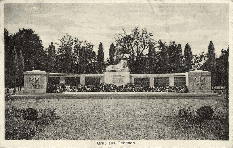 Gebesee. Kriegerdenkmal, 1930