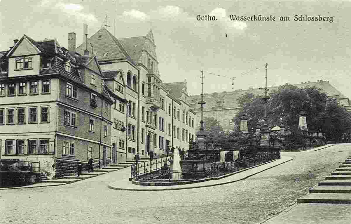 Gotha. Wasserkünste am Schlossberg, 1918