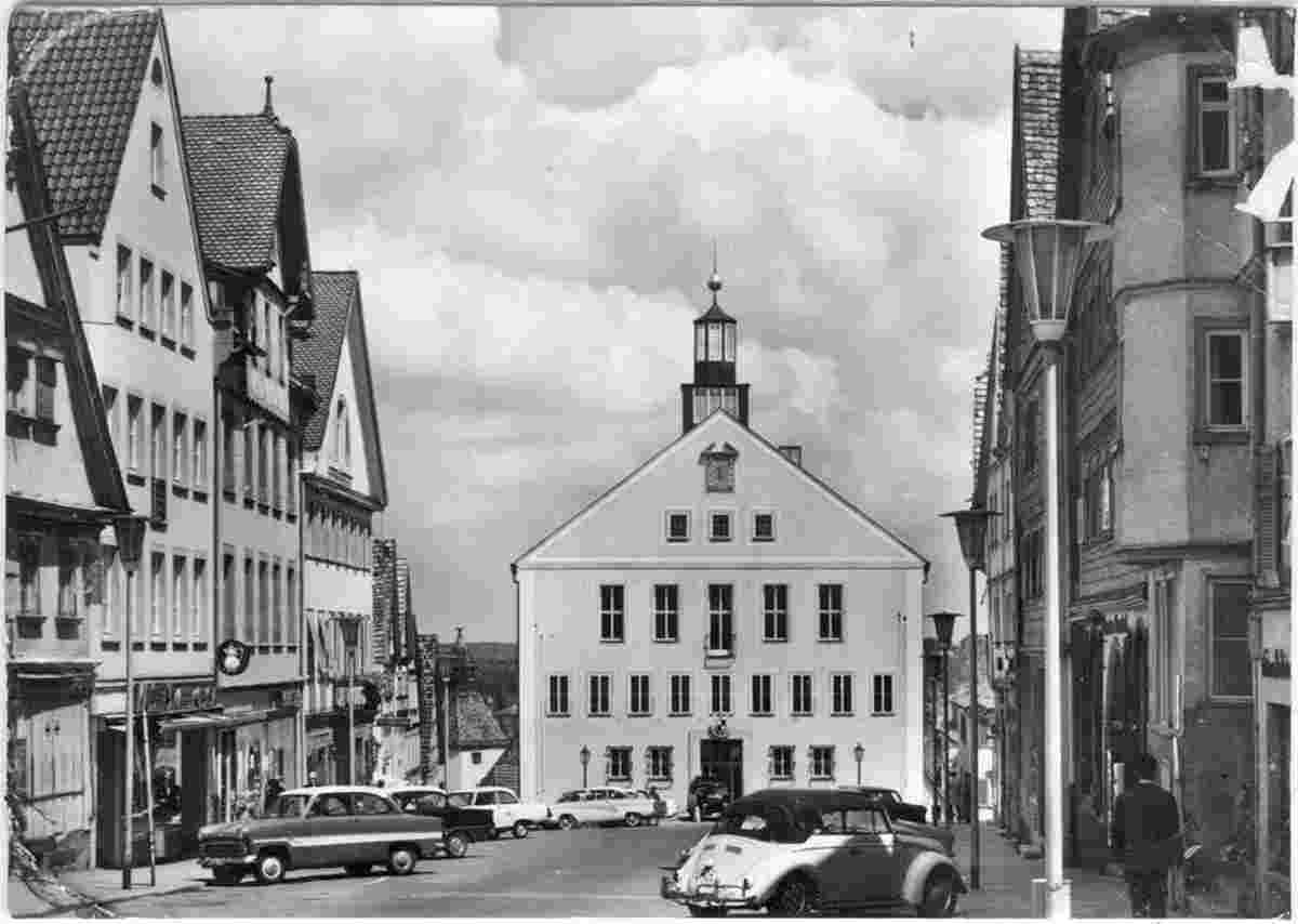 Hechingen. Marktplatz mit Rathaus