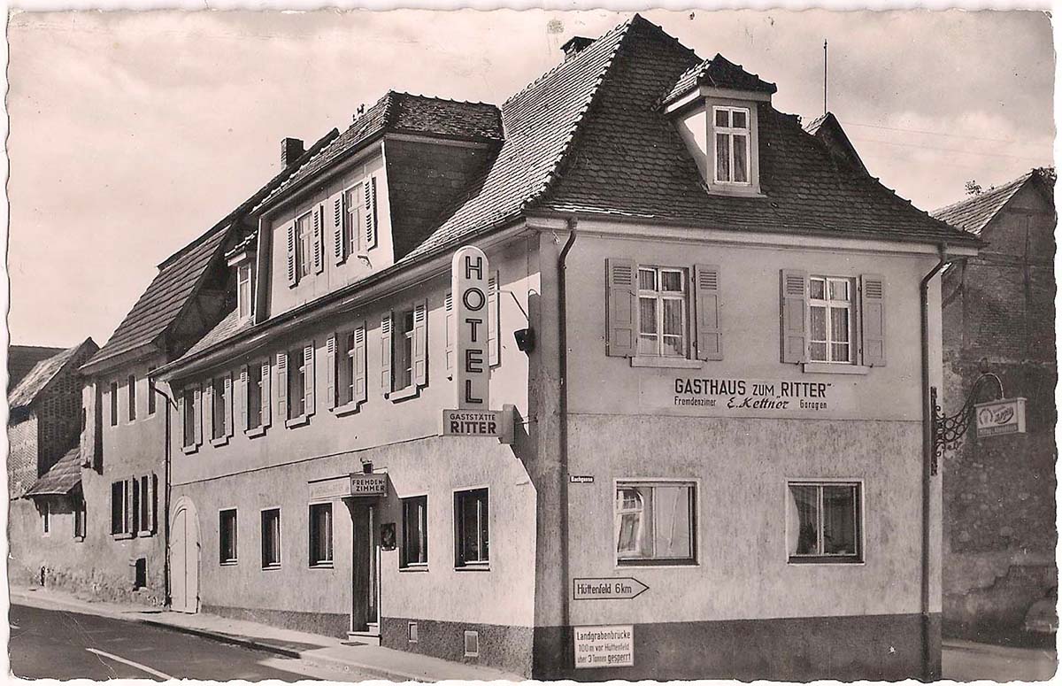 Hemsbach. Hotel-Restaurant 'Zum Ritter'