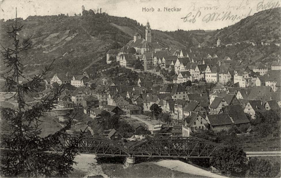 Horb am Neckar. Panorama der Stadt