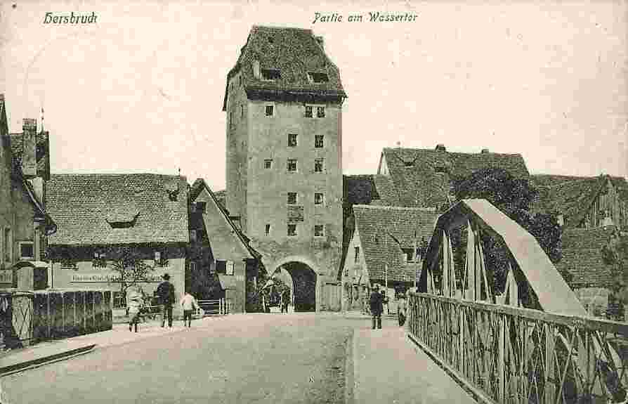 Hersbruck. Brücke und Wassertor, 1909