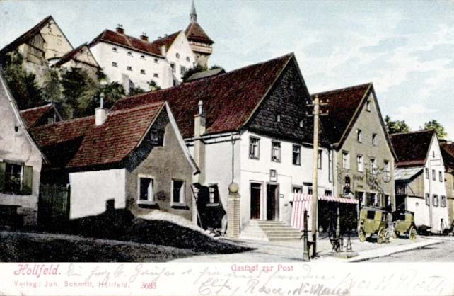 Hollfeld. Gasthof zur Post, Postkutsche, 1912