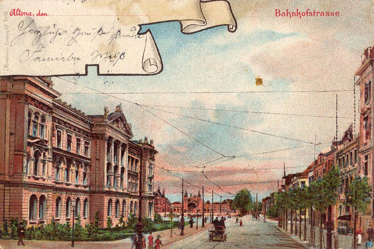 Hamburg. Altona - Bahnhofstraße, 1901