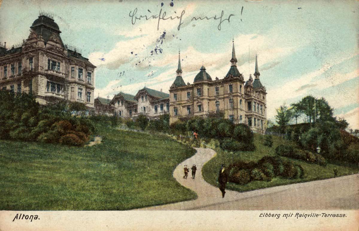 Hamburg. Altona - Elbberg mit Rainville-Terrasse, 1907