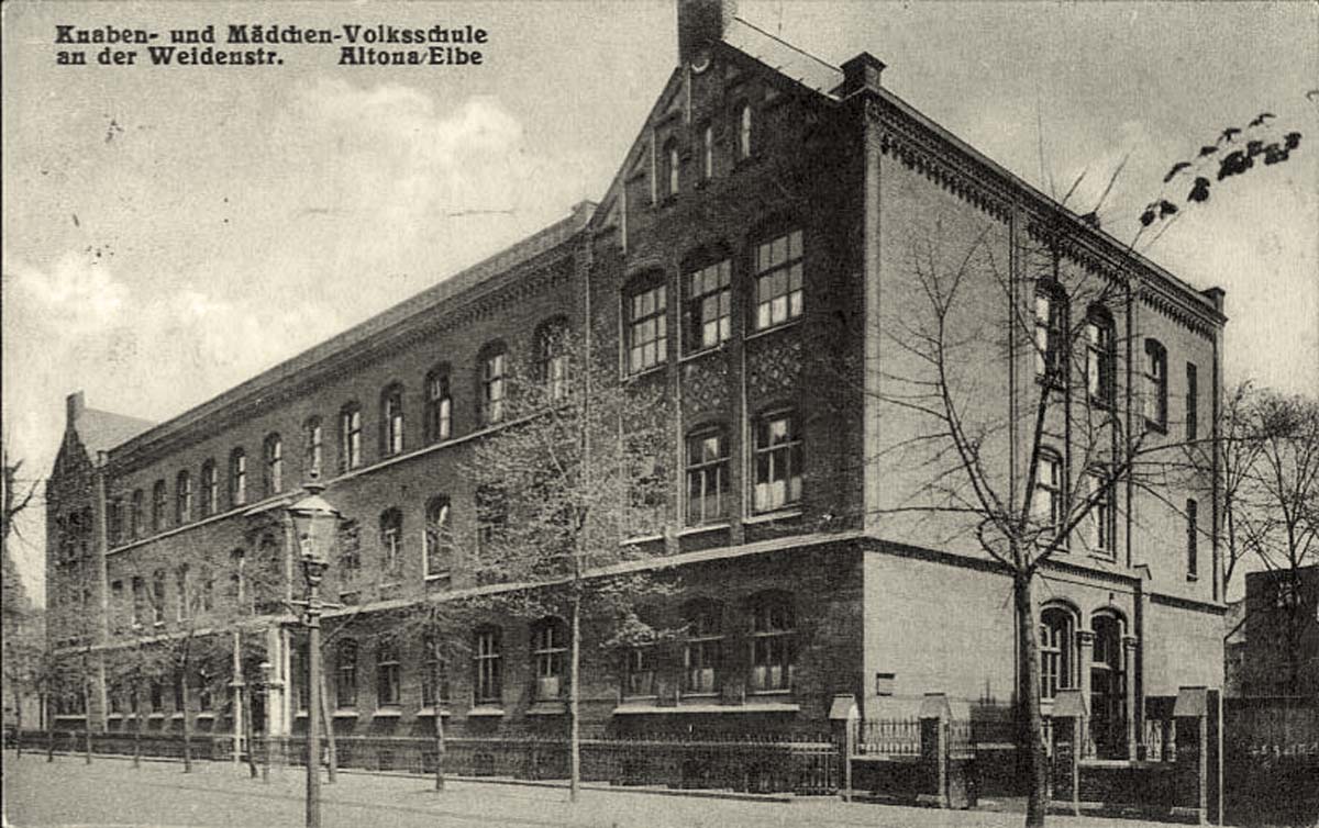 Hamburg. Altona - Knaben- und Mädchen Volksschule an der Weidenstraße, 1931
