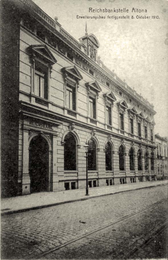 Hamburg. Altona - Reichsbankstelle, 1910