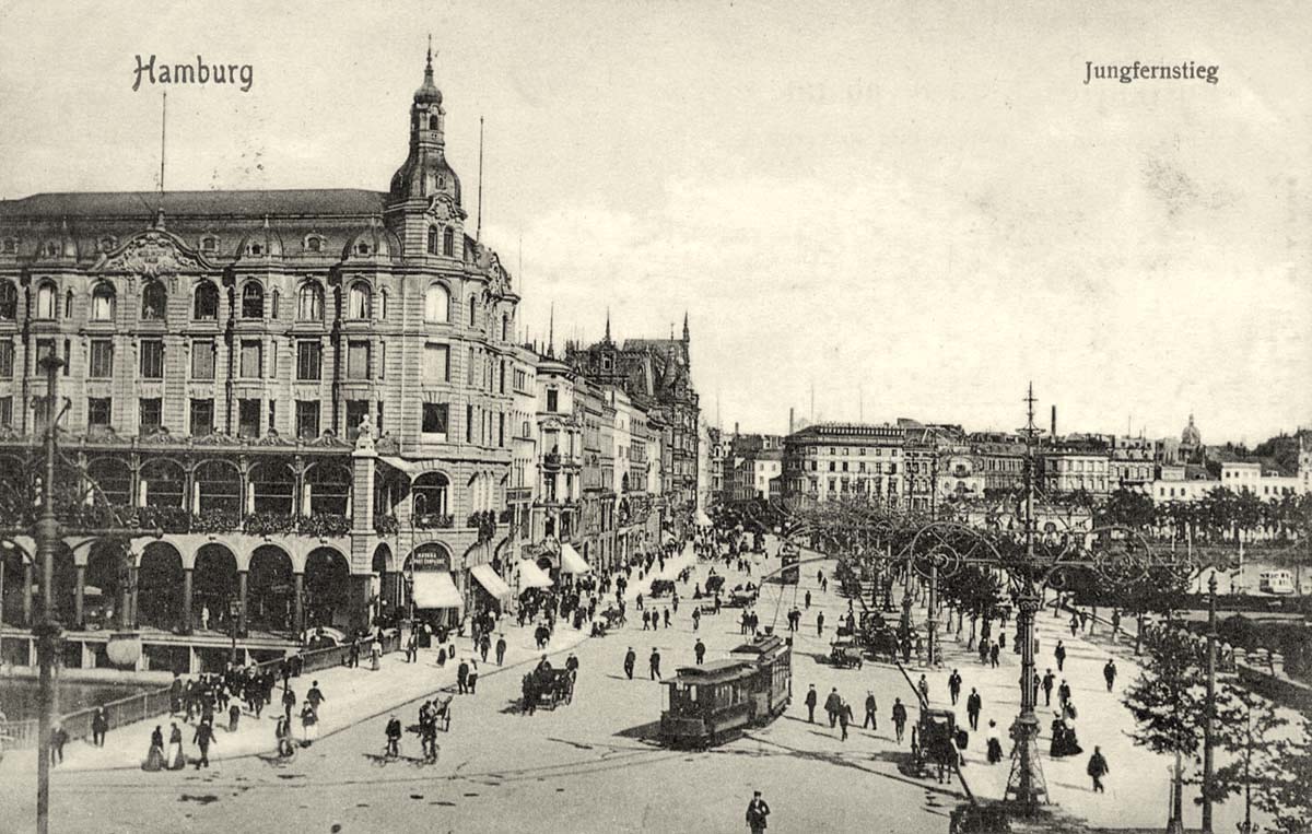 Hamburg. Jungfernstieg, 1907