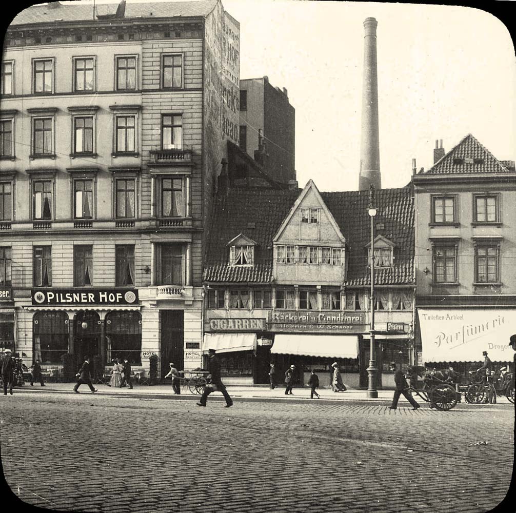 Hamburg. Panorama der Stadt, 1906