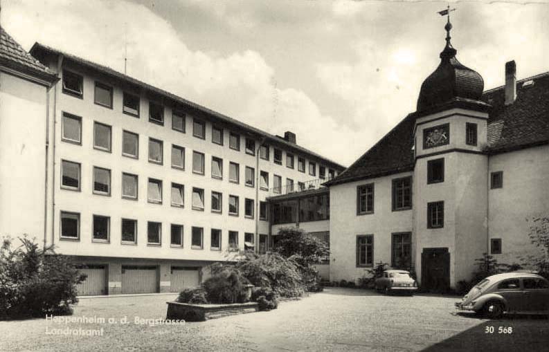 Heppenheim (Bergstraße). Landratsamt, um 1960