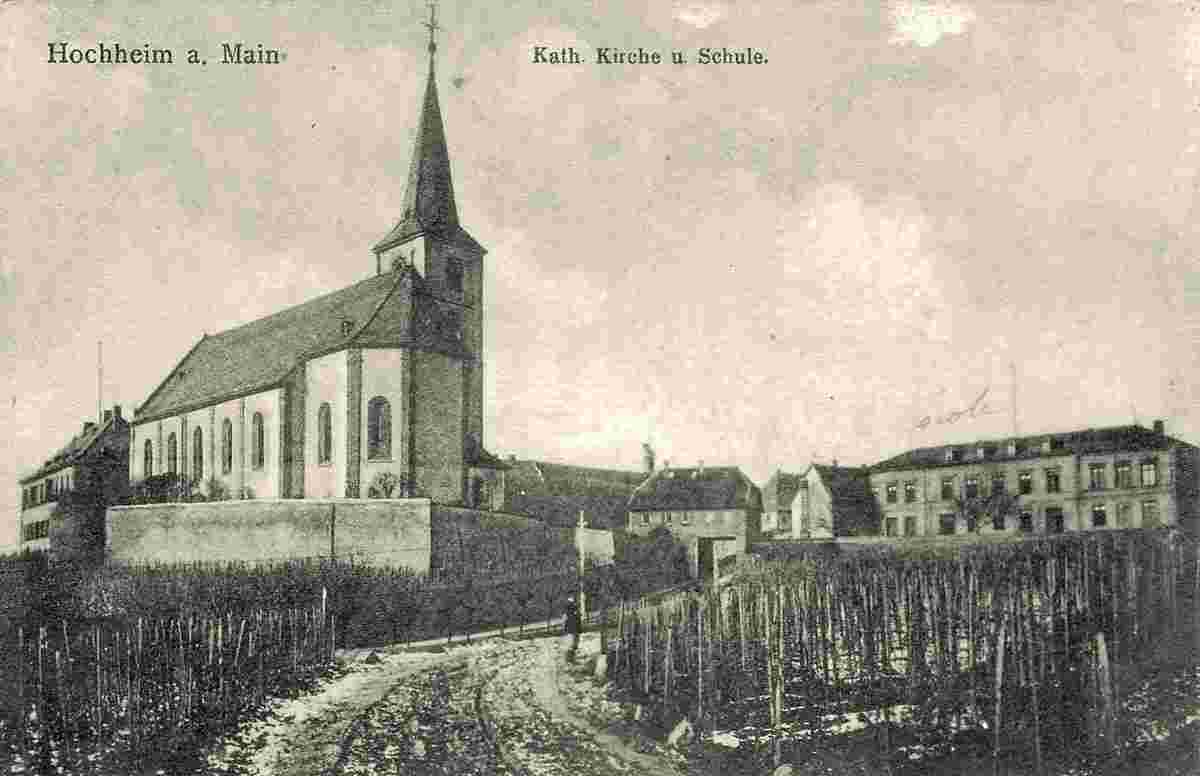 Hochheim. Katholische Kirche und Schule