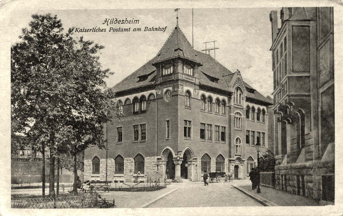 Hildesheim. Kaiserliches Postamt am Bahnhof, 1912