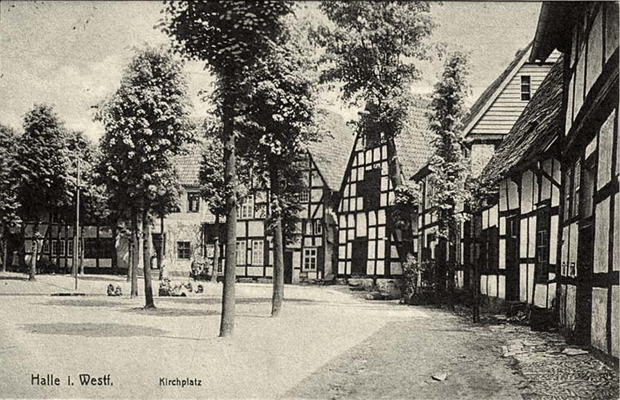 Halle (Westf). Kirchplatz, 1918