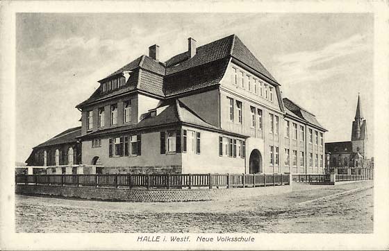 Halle (Westf). Neuen Volksschule