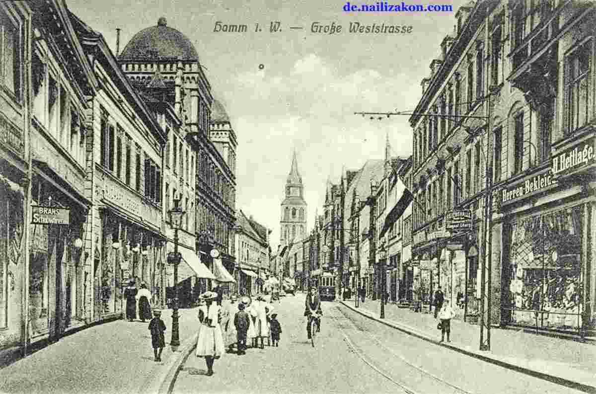 Hamm. Große Weststraße, 1918
