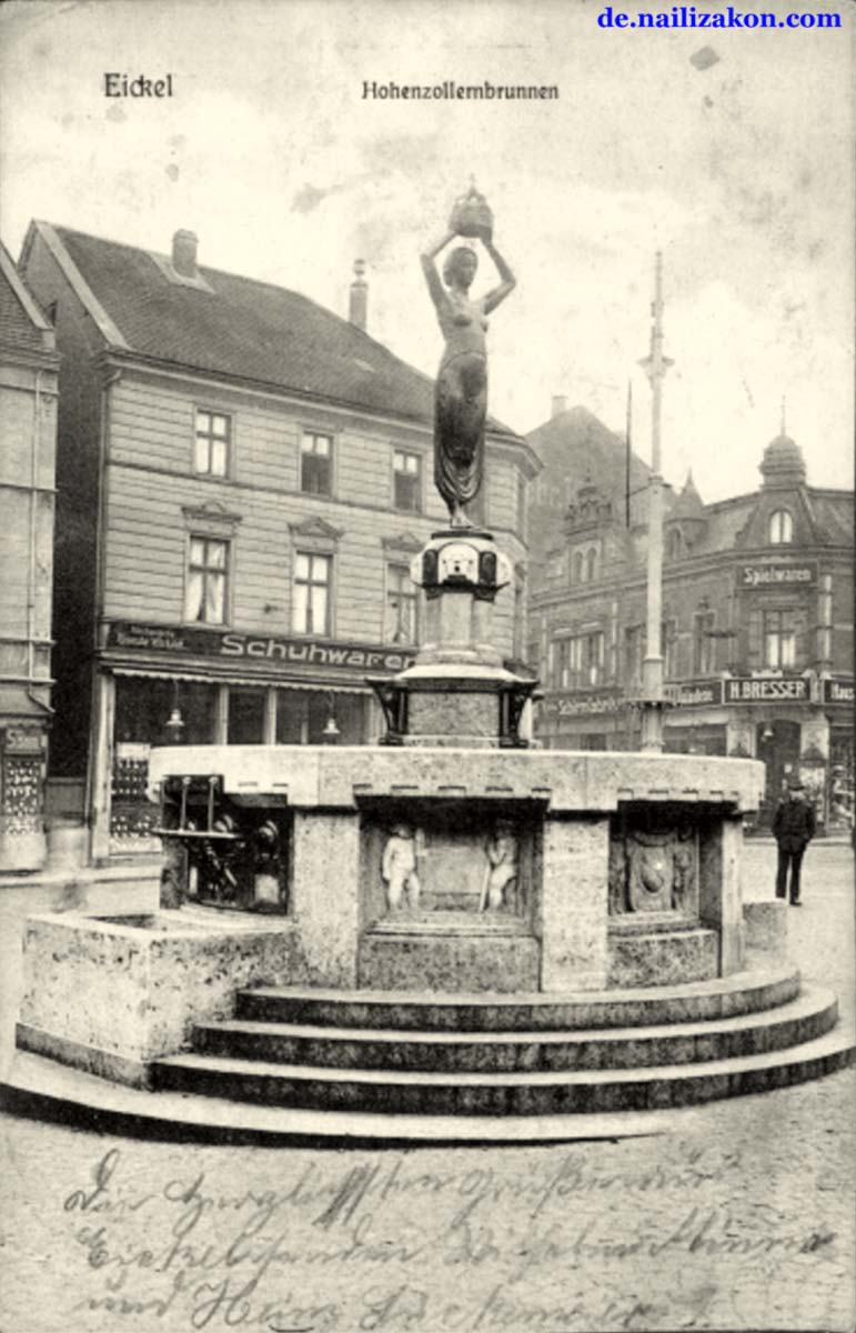 Herne. Stadtbezirk Eickel - Hohenzollern brunnen, 1910