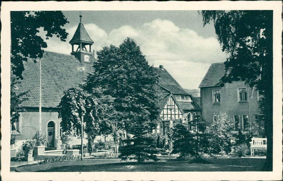 Hiddenhausen. Schweicheln - Kapelle mit Wichernhaus, um 1920er Jahre