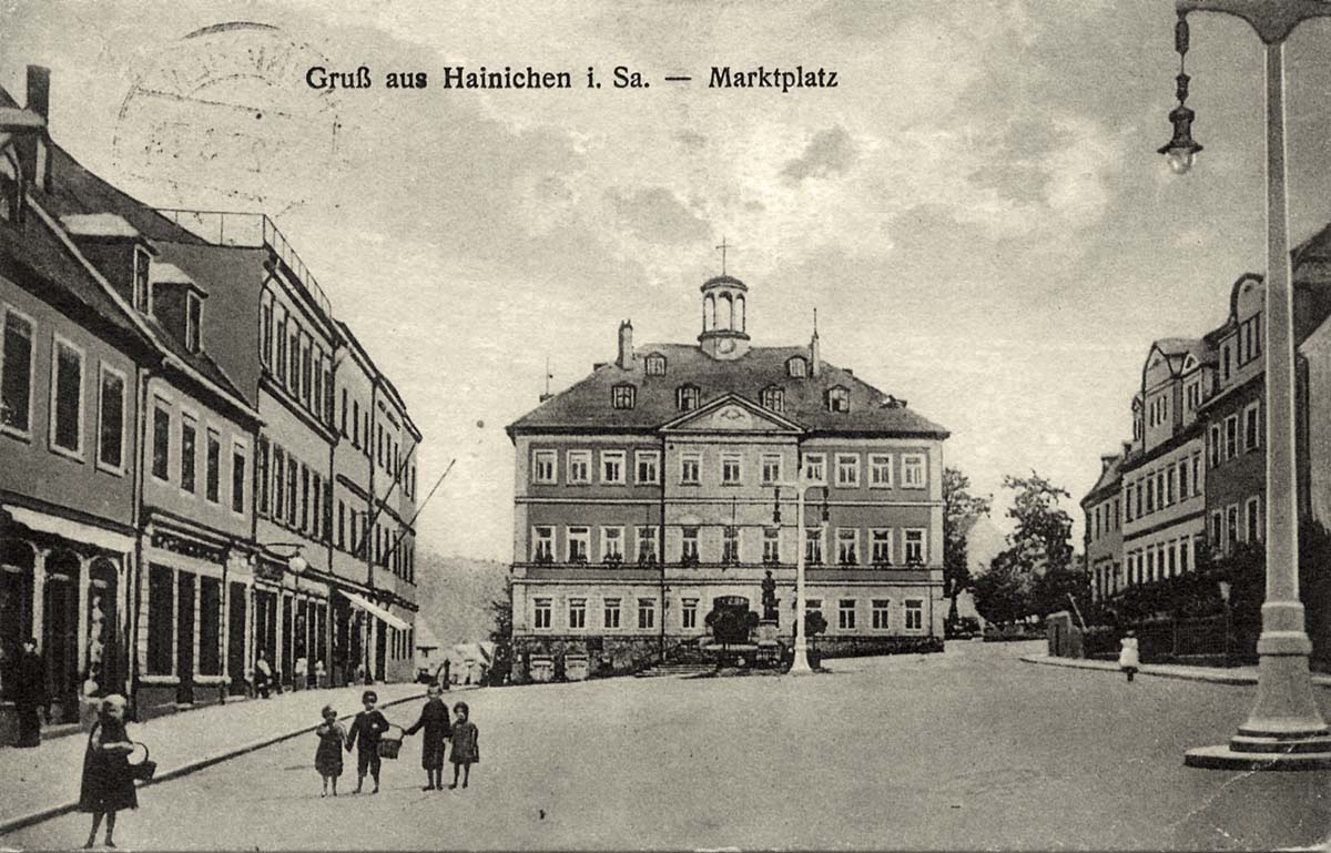Hainichen. Marktplatz, 1927