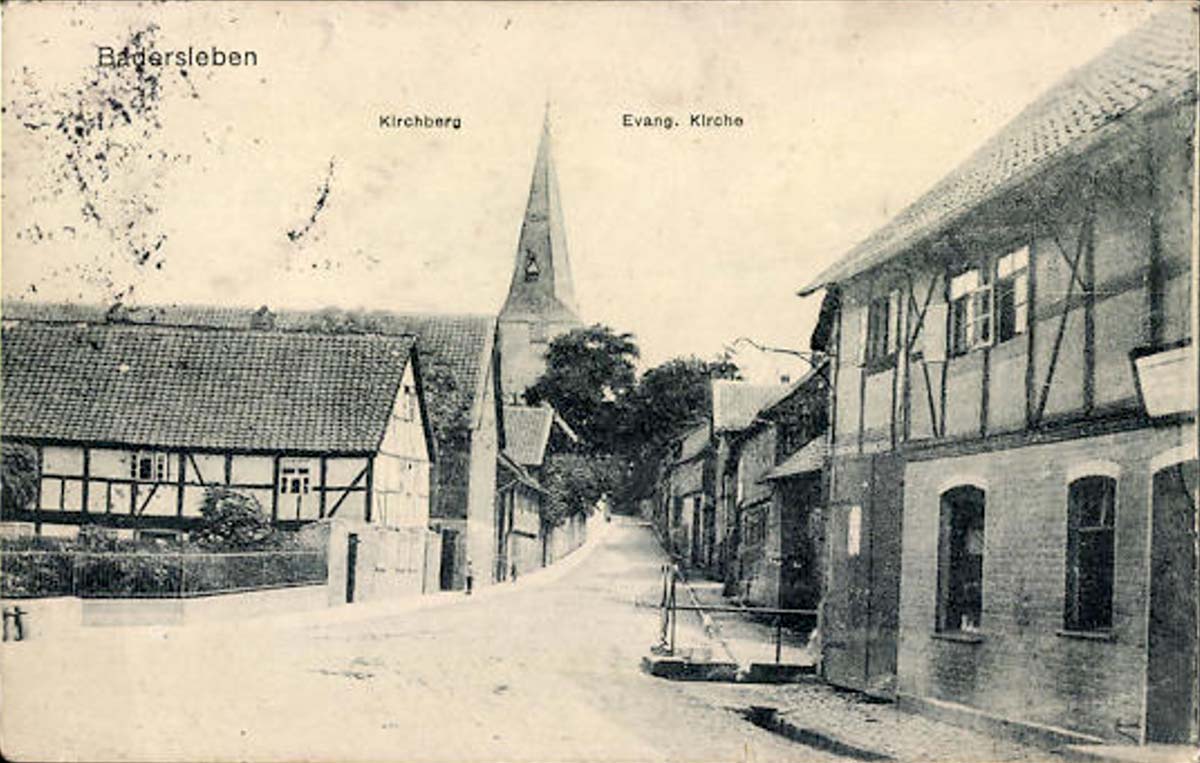 Huy. Badersleben - Kirchberg und Evangelische Kirche