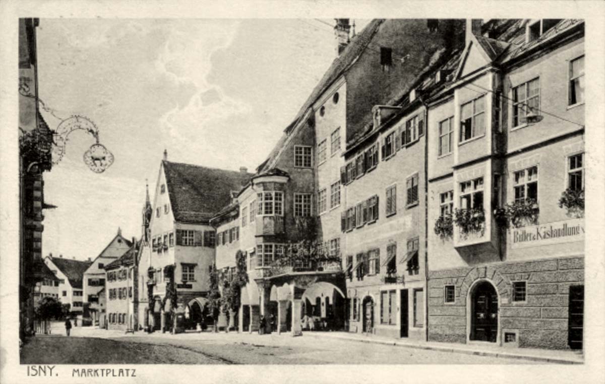 Isny im Allgäu. Am Marktplatz, 1919