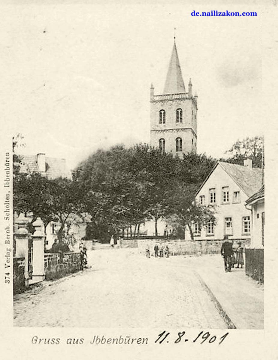 Ibbenbüren. Panorama der Stadt, 1901