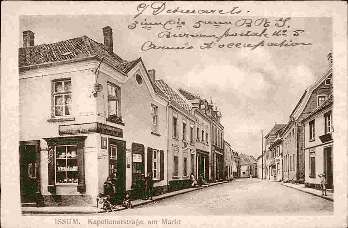 Issum. Kapellener Straße am Markt, 1919