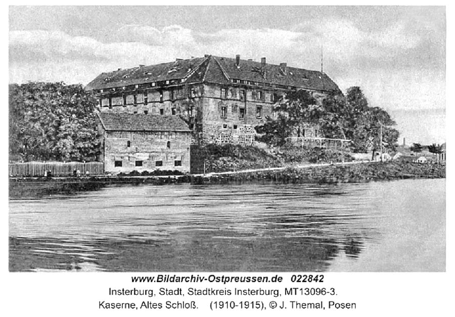 Insterburg (Tschernjachowsk). Kaserne, Altes Schloß, 1910-1915