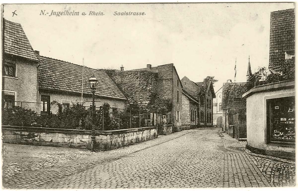 Ingelheim am Rhein. Nieder-Ingelheim - Saalstraße, 1919