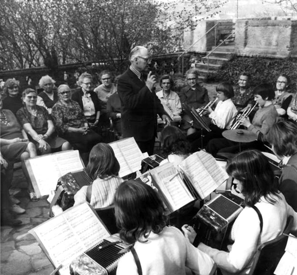 Ilberstedt. Konzert im Dorfclub, 1974