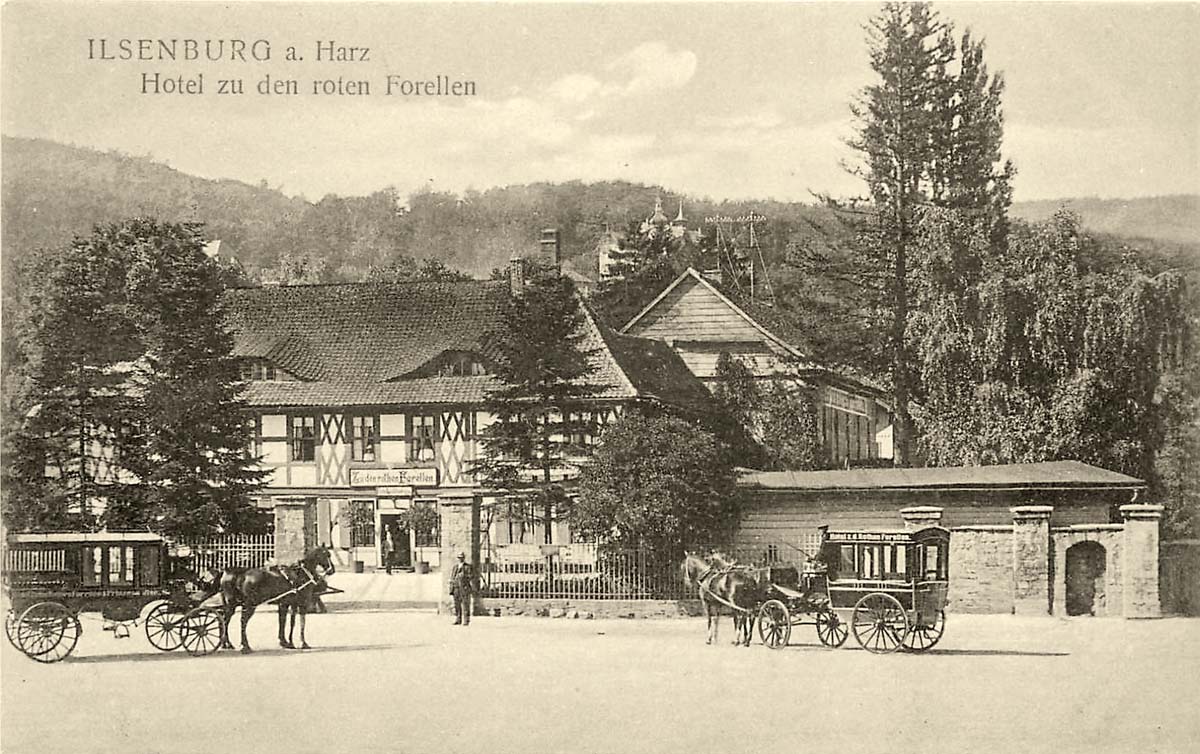 Ilsenburg (Harz). Hotel 'Zu den roten Forellen'