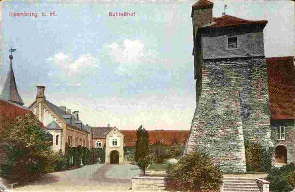 Ilsenburg. Schlosshof, um 1920